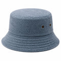 Chapeau bob taille unique en textile bouclette bleu gris - style décontracté