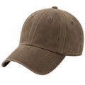 Casquette unisexe taille unique effet suédine marron style baseball à visière