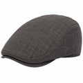 Casquette plate taille unique en textile gris anthracite - style urbain