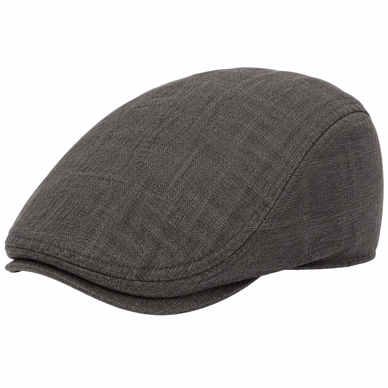 Casquette plate taille unique en textile gris anthracite - style urbain